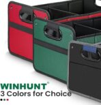 Car Trunk Organizer, Car Storage Organizer, Collapsible Multi Compartment for Car, Suv, Sedan, Truck, 100L, Extra Larger (Green, 50L) - Image 8