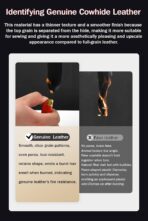 Genuine Leather Car Neck Pillow for headrest,Support Drive Seats Head Cushion,Real Cow Leather,11.8x7.5”,Plant-Based Polyester,Thickness & Height Adjustable,Inner Liner fillable(Black,1p) - Image 2