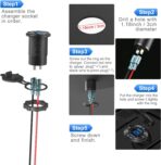 Upgraded 4 Port 12V USB Outlet Aluminum Charger, 78W Dual PD & QC Multiple USB Port for Car, USB C Cigarette Lighter Replacement 12 Volt Socket with Voltmeter Waterproof for Marine Boat Motorcycle RV - Image 6