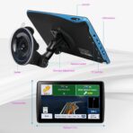 7'' GPS Navigator for Car Truck RV - 2026 North America Maps Free Lifetime Updates, Touchscreen Navigation System, Speed & Red Light Warning, Turn-by-Turn Voice Guidance, for All Cars (Blue) - Image 5