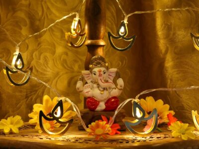 alikiki Ganesha Statue for Car Dashboard – 3.5" H Polystone Hindu God Lord Ganpati Murti Idol for Pooja Mandir Temple Altar Puja Decor Diwali Housewarming Wedding Spiritual Gifts for Indians - Image 8