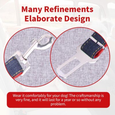Adjustable Pet Seatbelt Leash for Car Dog Travel Harness Safety Leash Secure Car Restraint for Dogs and Pets - Image 5