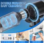 26pcs Car Cleaning Kit, Gray Interior Detailing Kit with High Power Vacuum Portable Cordless, Handheld Vacuum Cleaner for Home, Car, Pet Hair, Keyboard, Complete Auto Accessories for Gift - Image 5