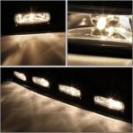 DNA MOTORING FL-ZTL-359-CH Universal Roof Mounted Fog Light with Wiring Harness & Interior Switch,Vertical Adjustable Beam Angle,Clear Lens - Image 3