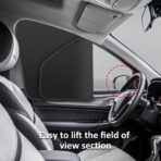 Car Curtains for Side Window - 4 Pcs Thicken Privacy Sun Shades Magnetic 100% Block Light Car Window Covers with Cooler Feeling (Thickset, 4pcs) - Image 6