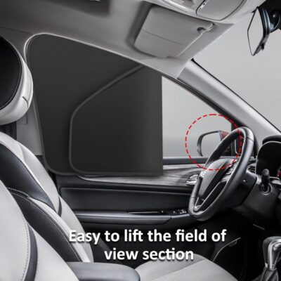 Car Curtains for Side Window - 4 Pcs Thicken Privacy Sun Shades Magnetic 100% Block Light Car Window Covers with Cooler Feeling (Thickset, 4pcs) - Image 6