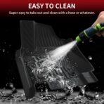 LASFIT Floor Mats for Toyota Tacoma 2024 2025 2026 Double Cab Auto Tran (Not fit Hybrid) All Weather Floor Liner for Tacoma TRD/SR/SR5/limited TPE Custom Fit Car Mats Front&Rear 2 Row Mats - Image 6