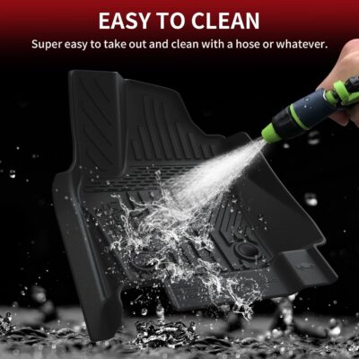 LASFIT Floor Mats for Toyota Tacoma 2024 2025 2026 Double Cab Auto Tran (Not fit Hybrid) All Weather Floor Liner for Tacoma TRD/SR/SR5/limited TPE Custom Fit Car Mats Front&Rear 2 Row Mats - Image 6