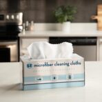 S&T INC. 50 Pack Microfiber Cleaning Cloth with Box, Bulk Towels for Home, Reusable Microfiber Towels for Cars, Cleaning Rags, White, 190gsm, 11.8 Inches x 11.8 Inches, 50 Count - Image 8