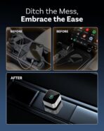 2026 Wireless CarPlay for iPhone & Android, 2-in-1 Plug and Play Converts Wired to Wireless CarPlay Android Auto, Fast Auto-Connect, Zero Latency, Compact Design with USB/USB-C Port(Silver) - Image 5