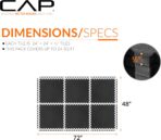 CAP Puzzle Exercise Mats | 1/2” Thick EVA Interlocking Foam Tiles for Home Gym Flooring | Multiple Options - Image 4