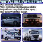 Car Rear Window Sunshade, Windshield Sunshade Block UV Rays for Rear Facing Seats with Suction Cup, Sunlight Shield for Back Window, Sun Blocker Mesh Cover for Baby Pet Children (39"x19"/Rear) - Image 5