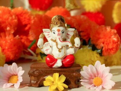 alikiki Ganesha Statue for Car Dashboard – 3.5" H Polystone Hindu God Lord Ganpati Murti Idol for Pooja Mandir Temple Altar Puja Decor Diwali Housewarming Wedding Spiritual Gifts for Indians - Image 7
