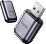 Burnt Sugar Wireless Carplay Adapter for iPhone 2026 Upgraded, Ultra-Mini USB Design for Apple Car Play Convert Wired to Wireless, Stable Low-Lag GPS Plug & Play for iOS 10+ & Cars from 2016+ (Gray)