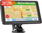 GPS Navigator for Truck Car, 7'' GPS Commercial Drivers 2026 Trucker GPS for Semi Truck (Latest 2026 Maps Free Lifetime Updates) with GPS Navigation Systems, Voice Assist, Speed Limit Warnings