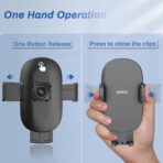 OQTIQ 13" Gooseneck Car Phone Mount – Windshield & Dashboard Holder with Strong Suction Cup, Anti-Shake Stabilizer, One-Button Release – Compatible with iPhone 17/16/15/14 and All Smartphones - Image 2