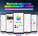 Acrylic Interior Car LED Strip Light with APP, 18-in-1 128 Colorful 6 Pieces Fiber Optic Car Decoration Atmosphere Light Kits, Dual Zone Music Sync Rhythm RGB Neon Lighting for All Cars - Image 3