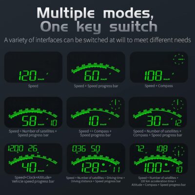 Heads up Display for Cars Speedometer for Car, HUD Digital Speedometer for Car with Speed Alarm, Fatigue Driving Reminder, Upgraded 5.5" large-screen, Heads up Display Suitable for All Vehicles - Image 7