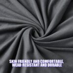 BESULEN Car Back Seat Cover, Dustproof Elastic Cloth Vehicle Rear Seat Bench Protector for Pets Kids, Waterproof Stretch Automobile Interior Accessories, Universal for Sedan Truck SUV (Black) - Image 5