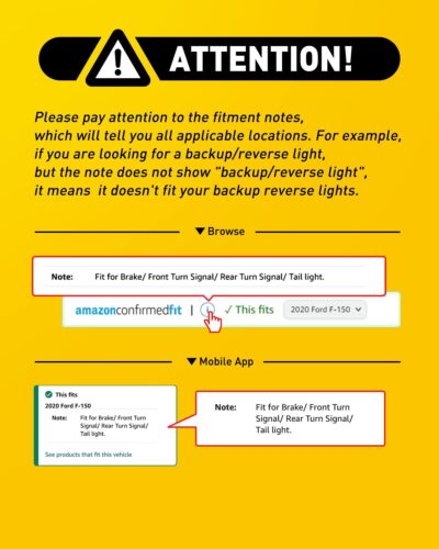 AUXITO 3157 LED Bulb White, Super Bright 3156 3056 3057 4157 3047 4057 3457 4114 LED Bulb for Backup Reverse Tail Brake DRL Signal Parking Lights, Pack of 2 - Image 4