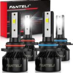 𝟫𝟢𝟢𝟧/𝟫𝟢𝟢𝟨 Bulbs Combo 6500K Cool White 34000LM 800% Brightness, 1:1 Size Plug and Play IP68 Waterproof Off Road Lights, Pack of 4