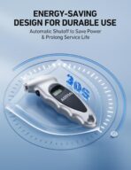 AstroAI Digital Tire Pressure Gauge 0-150PSI Calibrated to ANSI B40.7 +/-1PSI, Accurate in 0.1 Increments, 4 Units for Car Truck Bicycle with Backlight LCD, Silver - Image 5