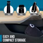 DryvaSeat - Premium Microfiber Towel Car Seat Cover - Waterproof & Sweatproof - Universal Fit, Machine Washable, Non-Slip - Seat Protector for Car, Truck, SUV, Van (Black, 2 Pack) - Image 6