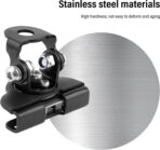 2PCS Car LED Light Bar Mounting Brackets with Hex Wrenches,Adjustable Car Accessories Hood Mount Light Brackets,Universal Car LED Grill Lights Bar Brackets for Car Truck SUV (Black) - Image 3