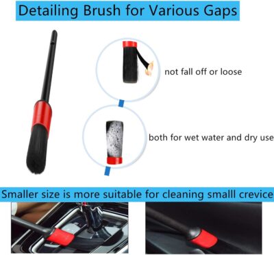 Car Interior Duster Detail Brush Cleaning Gel Kit, Soft Dash Vent Dusting Slime Putty Detailing Brushes Accessories Essentials Supplies Tools for Auto,Truck,SUV,RV - Image 7