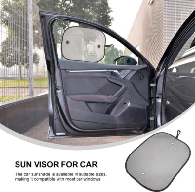 Car Mesh Sunshade 2pcs Set 48x38cm Nylon Mesh Side Window Sun Shade UV Protection for Vehicles Automotive Window Blinds Summer Heat Shield - Image 8