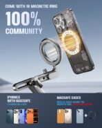 Magnetic Phone Holders for Your Car, Upgraded 360° Vacuum Car Phone Holder, 108+LBS Strongest Suction & 3000gf Magnetic, Car Phone Mount for 17 Pro Max 16 15 14 13 12/ Android Phones - Image 5