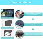 XCBYT Tucson Window Shades for 2015-2020, 4PCS Side Window Sun Shades with Breathable Mesh, Magnetic Car Window Covers for Baby & Privacy, UV Protection & Heat Insulation - Image 6