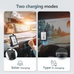 TPMS Tire Pressure Monitoring System 18 Sensors Displayed Vertically,All Tires Pressure and Temp simultaneously,Solar Power,for RV,semi Truck,Motorhome,5th Wheel,(Cap Sensor, 18 Sensors) - Image 4