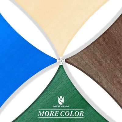 Royal Shade 12' x 20' Beige Rectangle Sun Shade Sail Canopy Outdoor Patio Fabric Screen Awning RTAPR1220 - UPF50+ 95% UV Blockage, Heavy Duty, Water & Air Permeable (We Make Custom Size) - Image 9