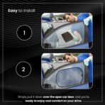 Car Window Sun Shade (4 Pack) - 20"x12" (50x30cm) Storage Pouch Included - Cling Sunshade for Car Side Windows - Sun, Glare & UV Rays Protection for Baby, Child - Easy Installation - Image 6