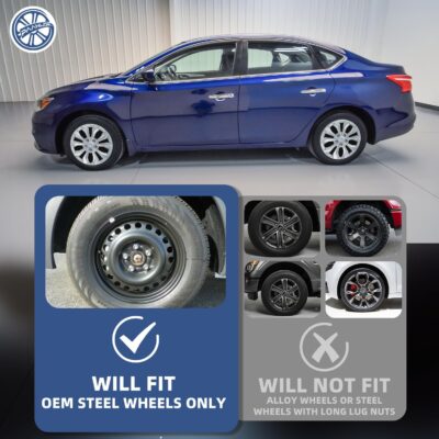 Gloss Silver 16-inch Universal Wheel Covers Hubcaps for Rims - Set of 4 | Snap-on Design Fits Sedans, SUV, Truck, Van 2000-2026 | Steel Wheels Only | 90 Sec Install No Tools - Image 9