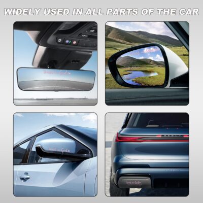 2 PCS Trust in God Rearview Mirror Decals, Automotive Vinyl Rear View Mirror Decorative Stickers, Waterproof Trust in God Stickers for Car Truck Laptop, Car Accessories (Pink) - Image 6