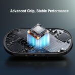 Bluetooth Car Speaker Phone: Hands Free Calling Kits 6W in car Speakerphone for Safe Driving - Support Siri Google Assistant Voice Calls/Motion Auto ON Off - BC990P - Image 8