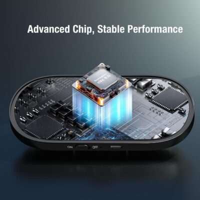 Bluetooth Car Speaker Phone: Hands Free Calling Kits 6W in car Speakerphone for Safe Driving - Support Siri Google Assistant Voice Calls/Motion Auto ON Off - BC990P - Image 8