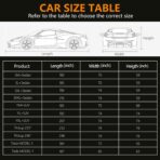 Car Cover Waterproof All Weather,6 Layers Car Covers for Automobiles, Full Exterior Cover with Zipper, Outdoor Car Cover Sun UV Rain Snow Wind Protection, Fit for 185"(185*70*59 inch)Sedan - Image 5
