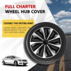 16 inch Hubcaps Set of 4, Automotive Wheel Tire Covers, Wheel Rim Cover Compatible/Replacement with Toyota Volkswagen VW Chevy Nissan Sentra Honda Civic Accord Dodge Ford Kia Cadillac Scion - Image 6