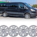 Hubcap Wheel Covers for 2015-2026 Ford Transit 150 250 350 350HD ABS Hubcap Replacement Set of 4, 16 inch Sliver