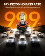 SEALIGHT H1 1 LED Bulbs for H9 H8 Light Bulbs, SuperBright 6000K White, 1:1 Size Plug-N-Play Design, Canbus Eror Free AntiHyper Flashing, Pack of 2 - Image 4