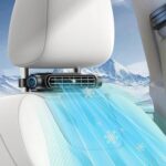 Car Fan for Driver and Passenger's Seat - Mini Portable USB Backseat Cooling Fan Kids Baby Quiet headrest Neck Fan Accessories with 3 Adjustable Wind Speeds for All Cars Vehicle Jeep Van RV Truck