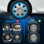 Tuningpros WC3-16-1026-B - Pack of 4 Hubcaps - 16-Inches | Black | Style 026 Style Snap-On (Pop-On) Type Matte Black Wheel Covers Hub-caps - Image 5