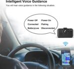 Handsfree Bluetooth Car Kit for Cell Phone, Wireless Bluetooth Speaker for Car, AUTO Power ON Support Siri Google Voice Assistant Hands Free Phone Speakerphone with Visor Clip-BC980SA - Image 5