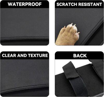 Car Center Console Cover 3 in 1, Auto Center Console Pad with Cup Holder and Phone Holder,PU Leather Auto Armrest Cover Protector,Waterproof Universal car armrest Cover for Most Vehicle - Image 4