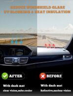 Dash Cover Mat Compatible with Toyota Camry 2007 2008 2009 2010 2011 Camry Dashboard Cover Mat Interior Accessories Nonslip Dash Board Protector Mat Sunshade Anti Glare Pad Carpet (Gray) - Image 2