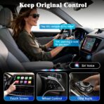 4-in-1 Wireless CarPlay Screen Mirroring Adapter for Apple CarPlay/Android Auto, 2026 Upgraded AirPlay MirrorLink Adapter, CarPlay Dongle Convert Wired to Wireless, Type C Extension, Plug & Play - Image 8