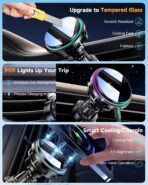 2026 Upgraded TEC & Fan Cooling Magnetic Wireless Car Charger, For 15W Magsafe Car Mount Charger, Air Vent Dashboard Fast Charging Car Phone Holder for iPhone 17/16/15/14/13/12, Samsung ＆ Pixel - Image 5
